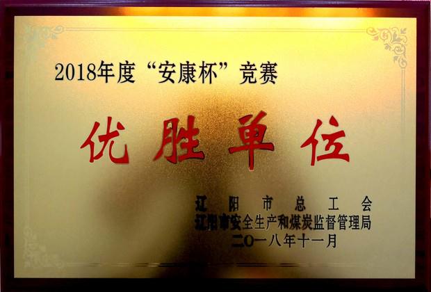 人生就是搏官网集团荣获“2018年度安康杯竞赛优胜单位”